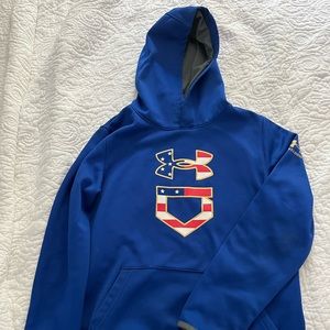 Under Armour Boys Baseball Diamond Hoodie Size YMD